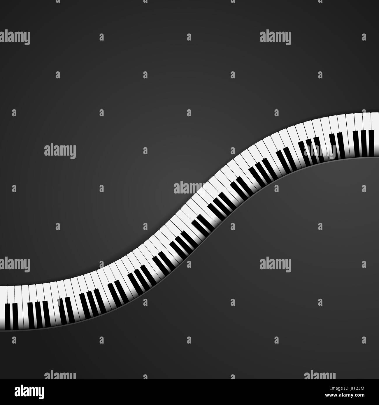 Pianoforte sfondo d'onda Foto Stock