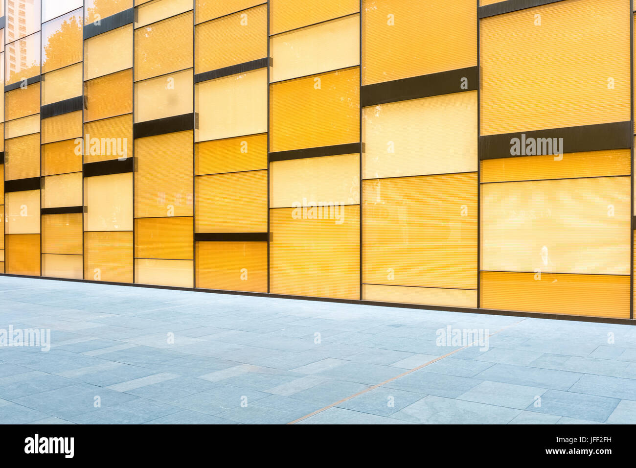 Glass curtain wall background Foto Stock
