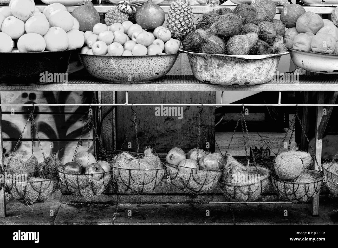 Mercato della frutta in Israele. Foto Stock