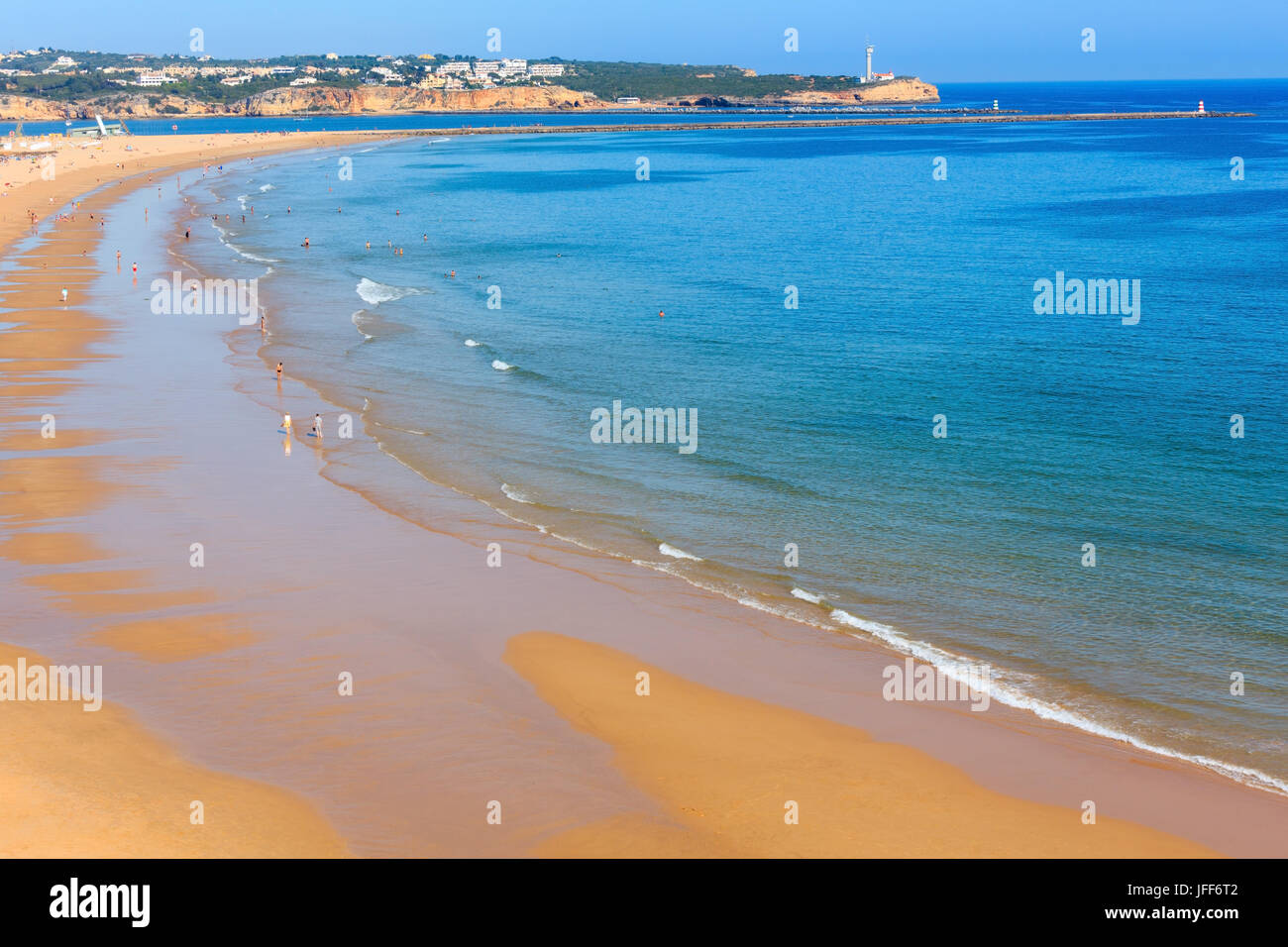 Praia dos Tres Castelos, Algarve, Portogallo. Foto Stock