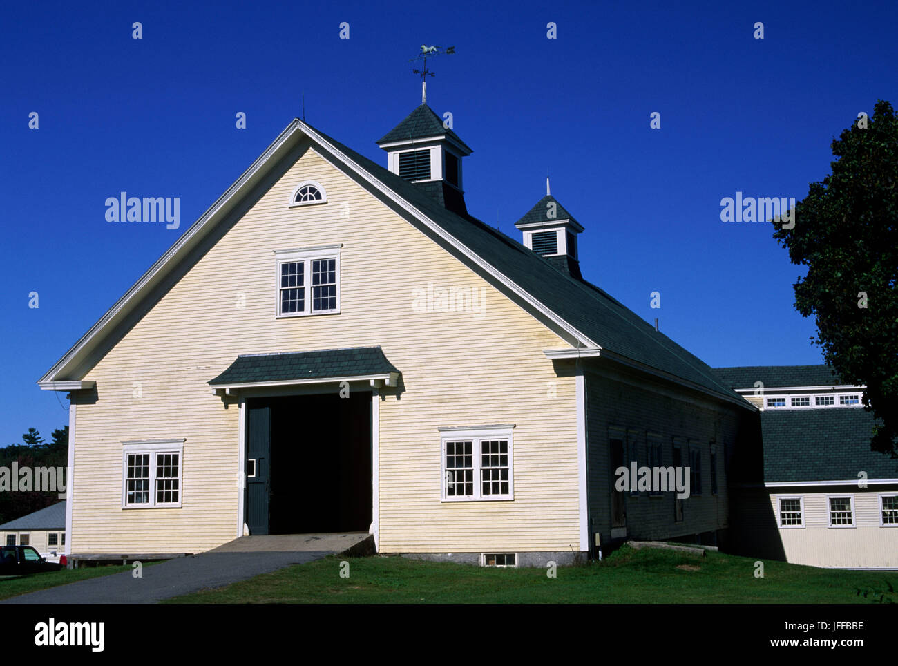 Jamesway Granaio, Pozzi nazionale riserva di estuario, York Beach, Maine Foto Stock