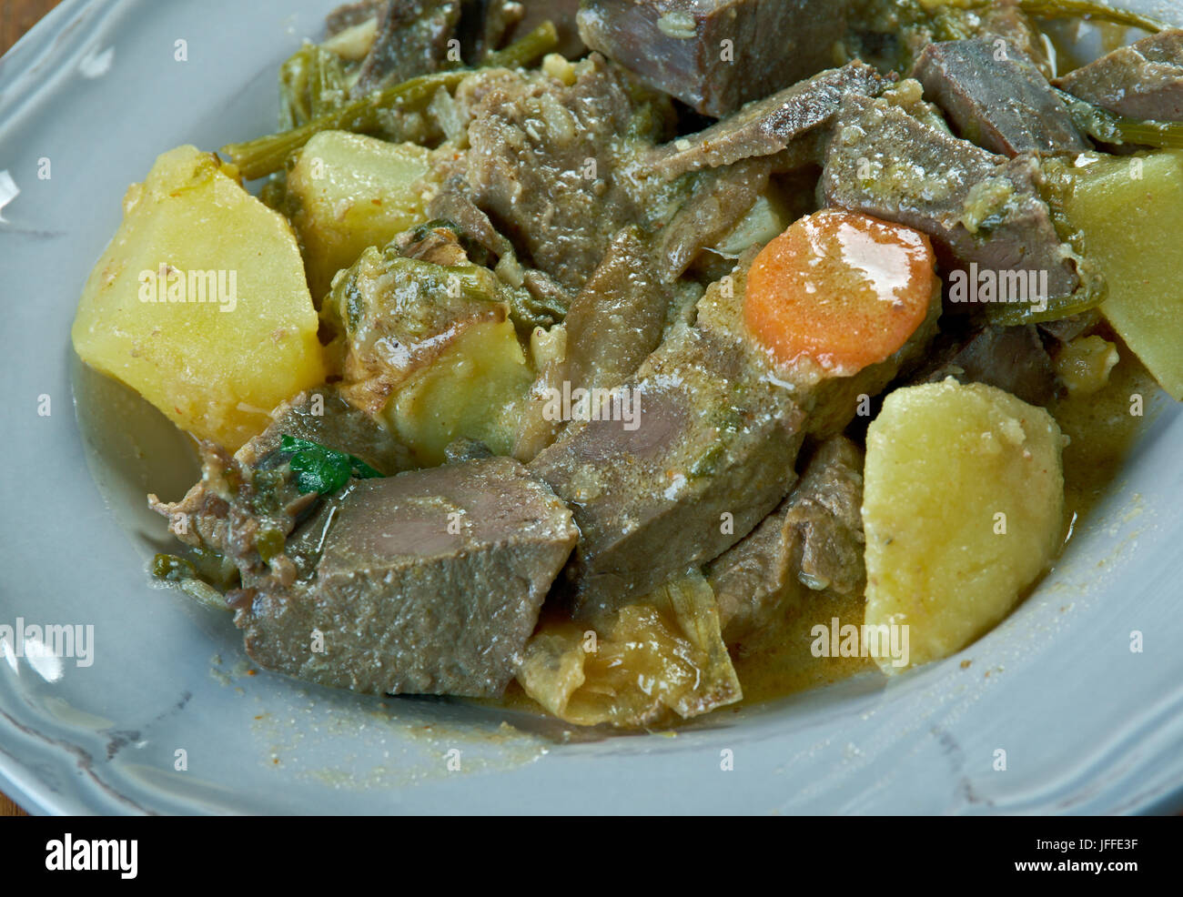 Gulasch di manzo dal cuore Foto Stock