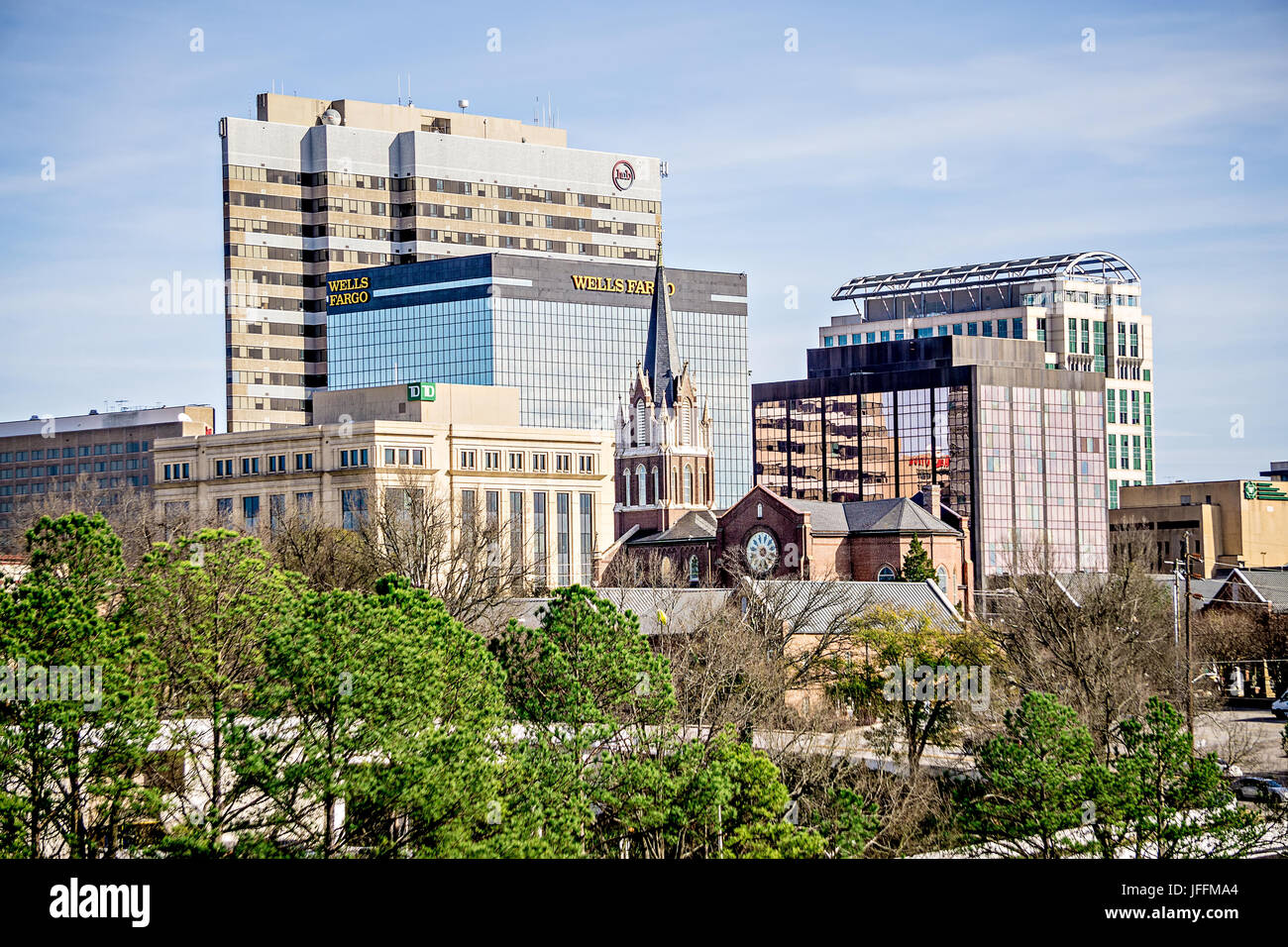 Tempo soleggiato a Columbia nella Carolina del Sud Foto Stock