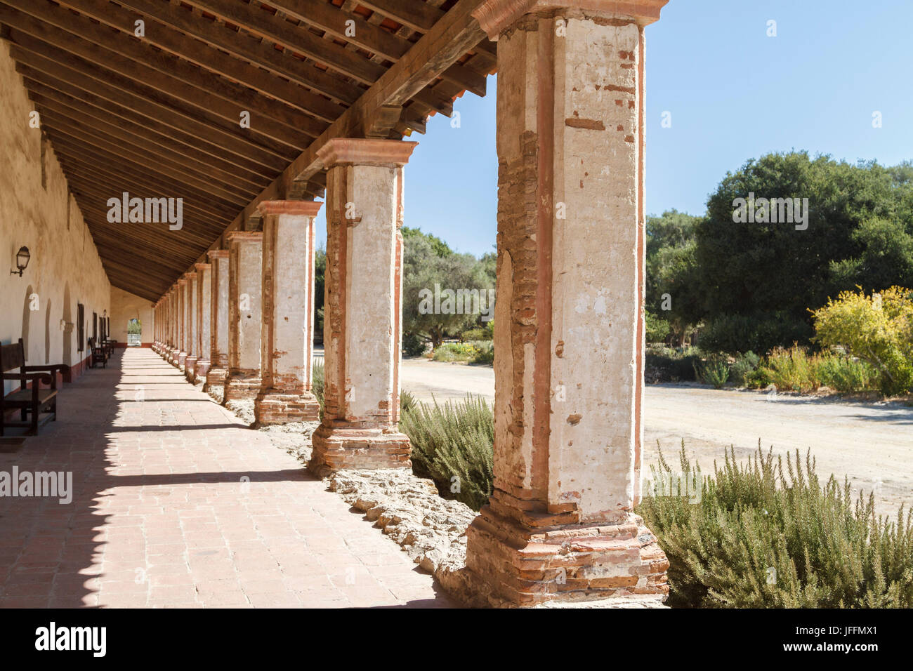 La Purisima missione State Historic Park, Lompoc, California Foto Stock