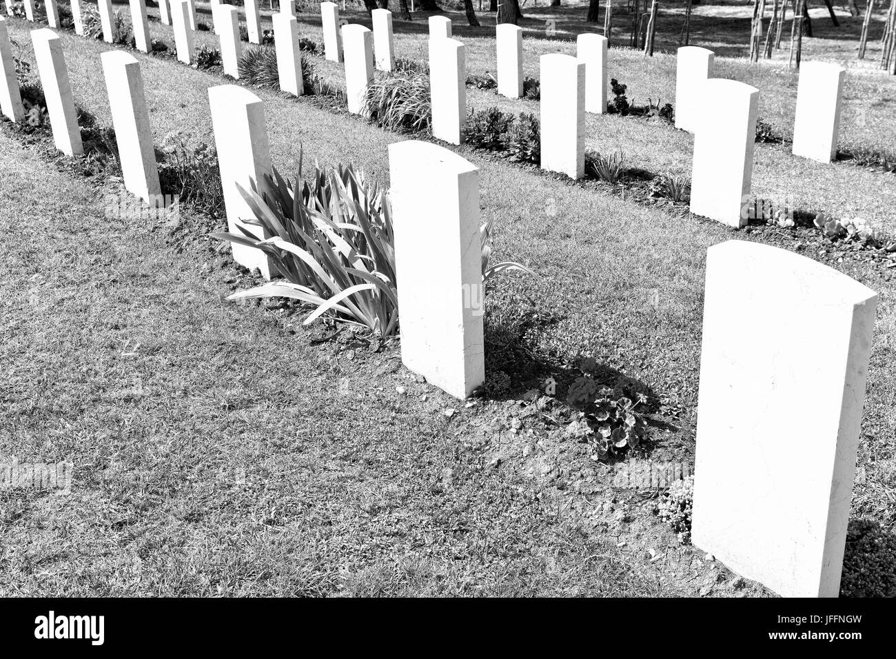 Cimitero in Sicilia Foto Stock