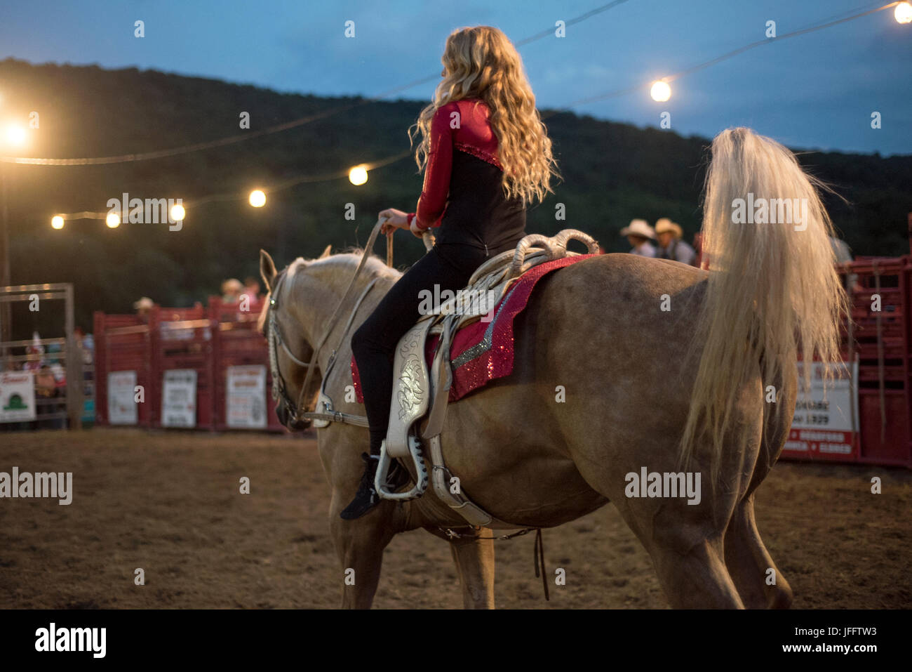 Rodeo, Eliicottville, New York Foto Stock