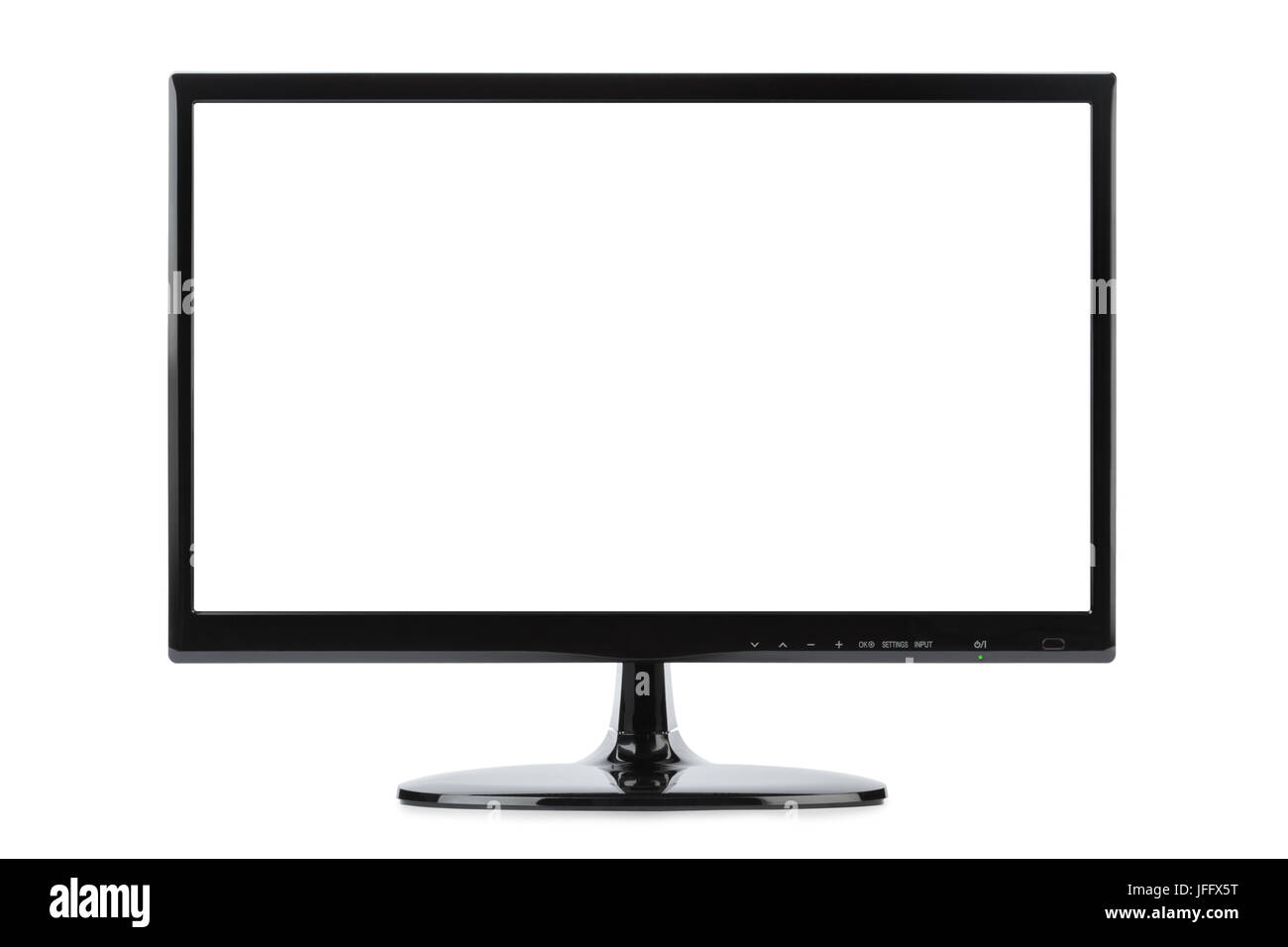 TV con schermo vuoto Foto Stock