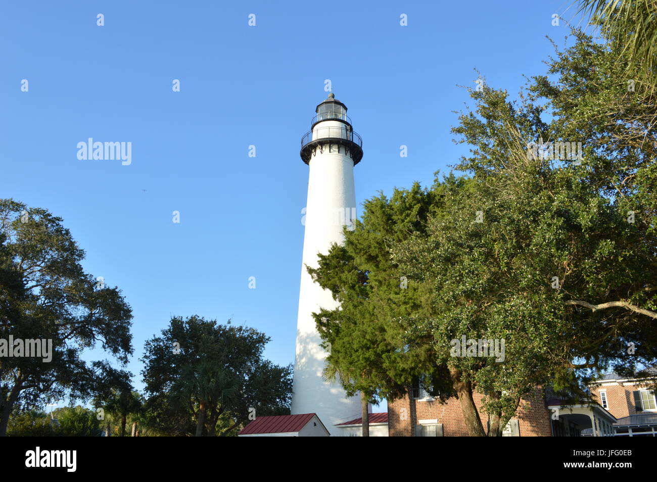 Faro di San Simone's Island Foto Stock