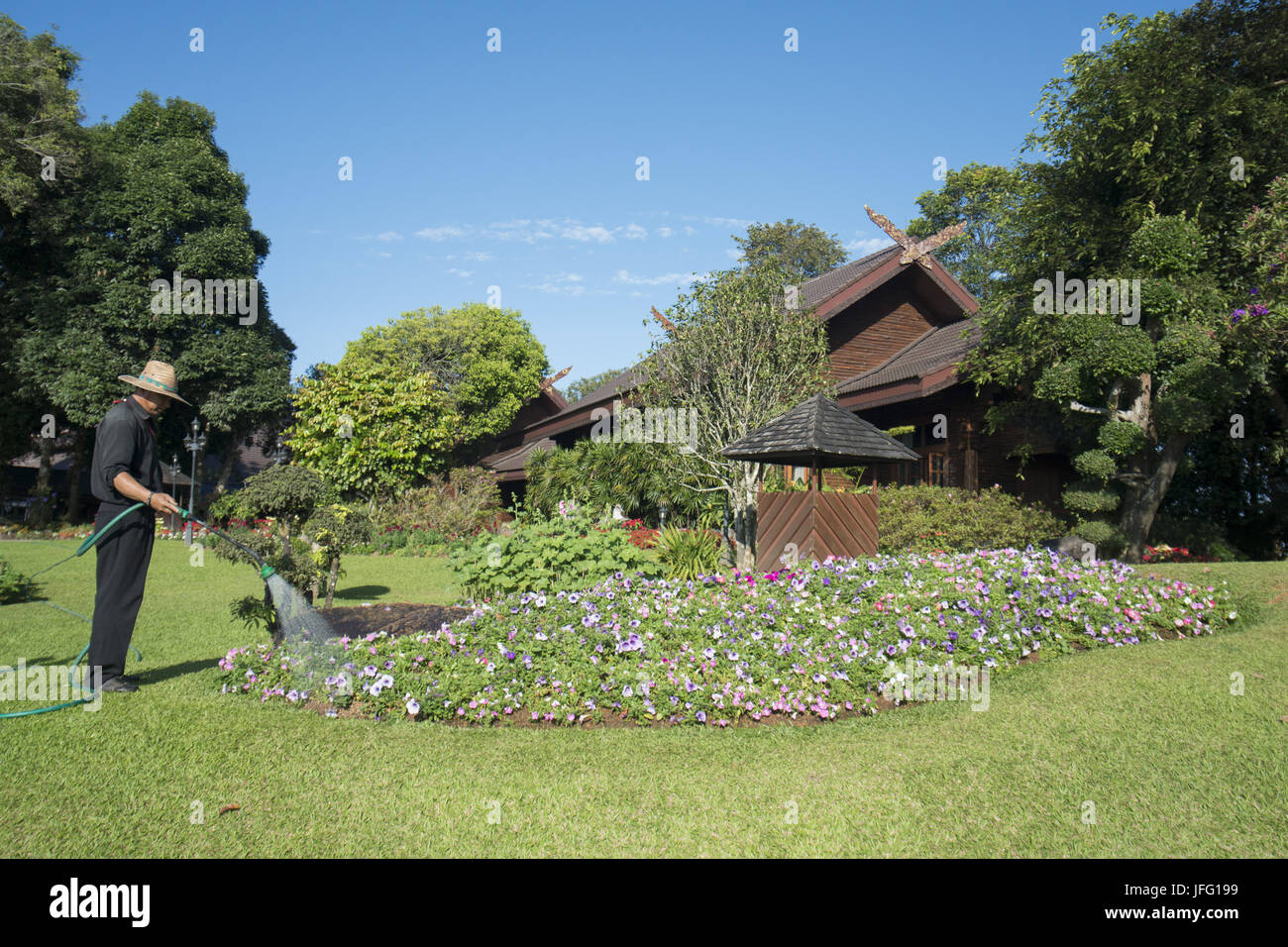 Thailandia Chiang Rai in Doi Tung Villa Reale Foto Stock