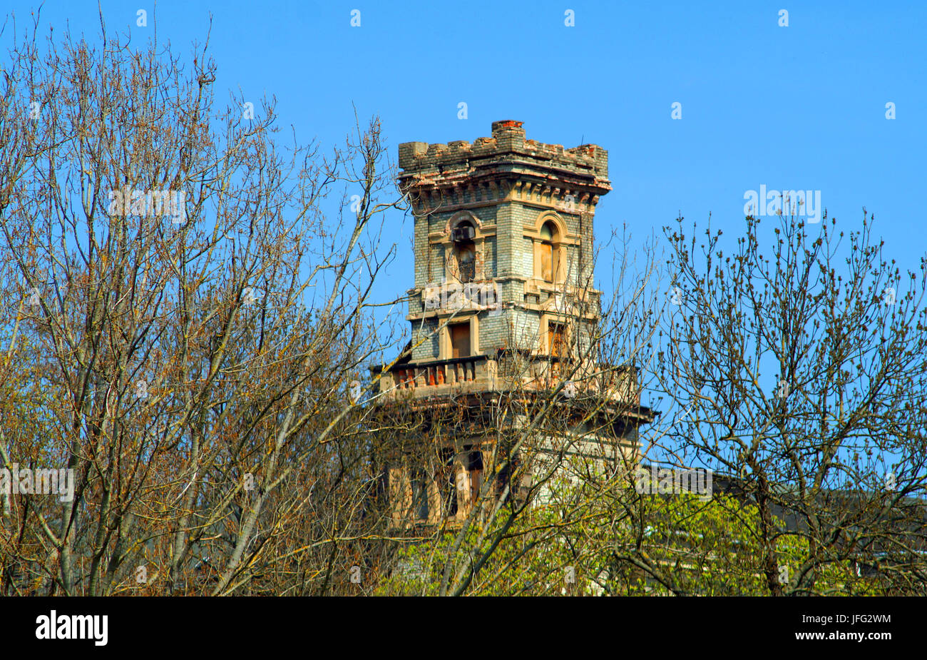 Vista della Torre di Lehman Villa Foto Stock