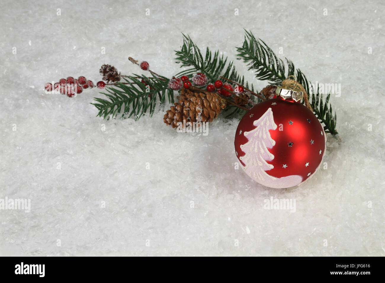 Simboli di Natale disposizione Foto Stock