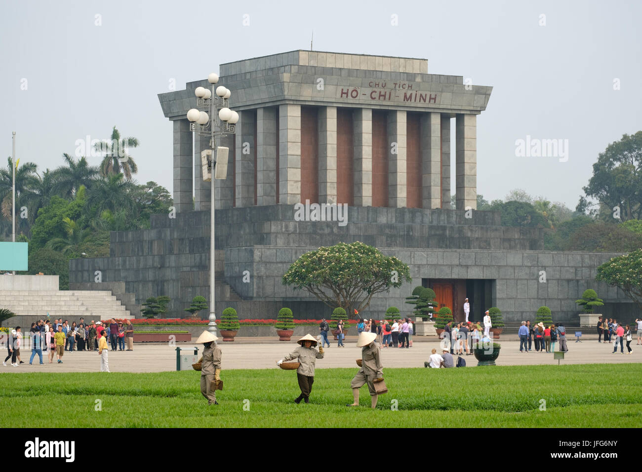 Mausoleo di Ho Chi Minh ad Hanoi, in Vietnam, in Asia Foto Stock