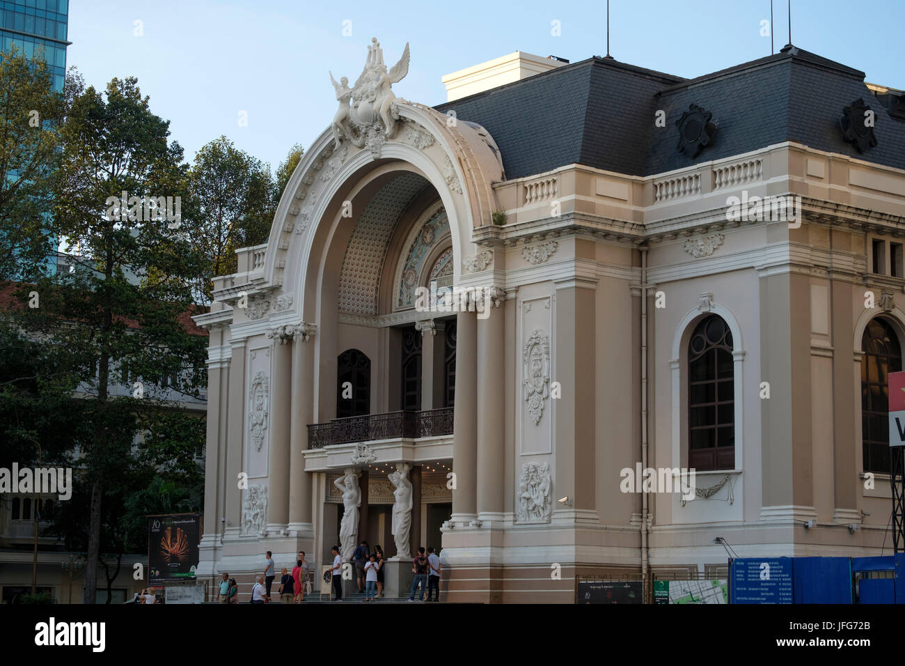 Saigon Opera House aka Ho Chi Minh teatro municipale, nella città di Ho Chi Minh, Vietnam Foto Stock