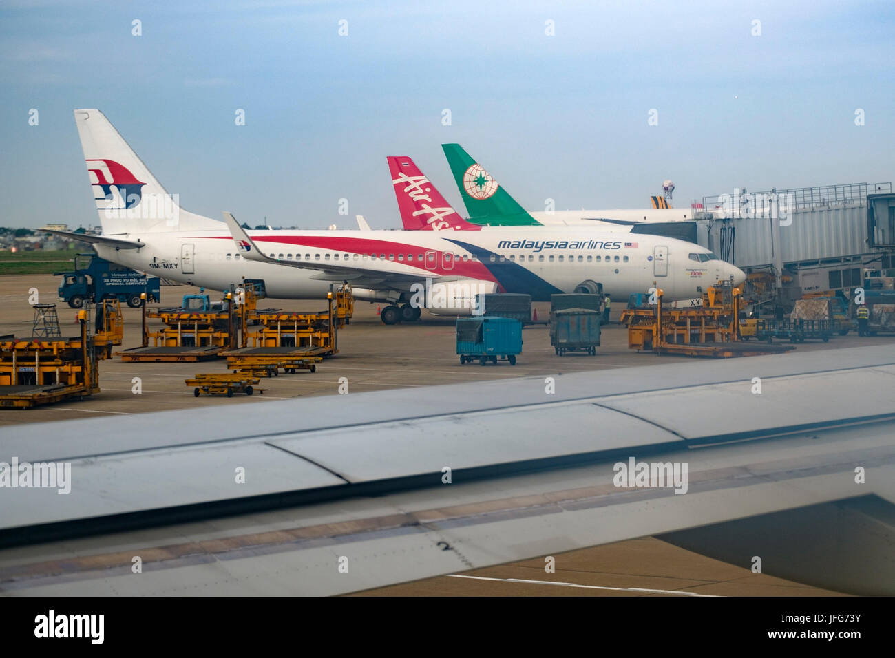 Malaysia Airlines Boeing 737 aeroplano Foto Stock