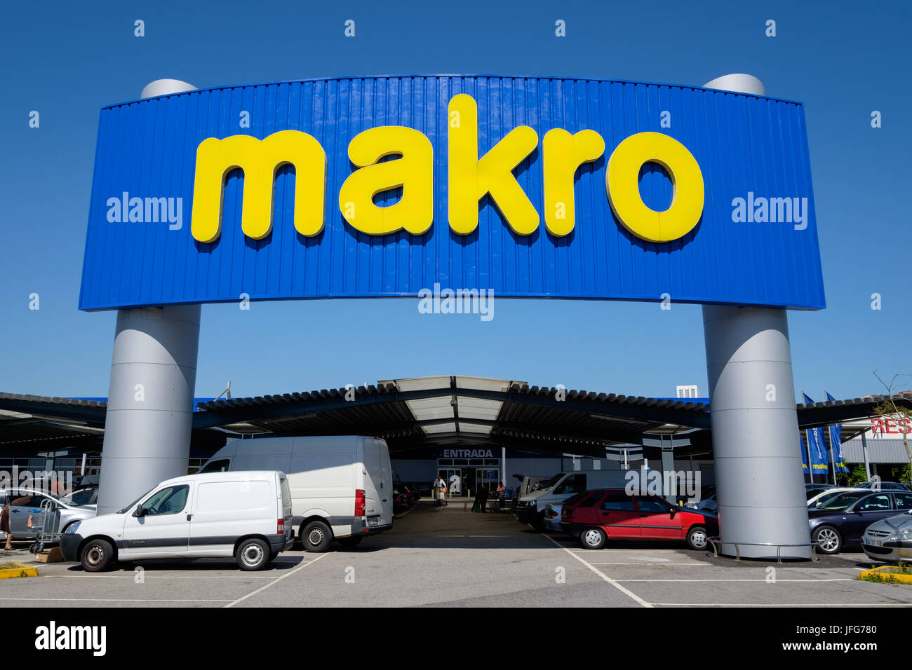 Makro retail store Foto Stock