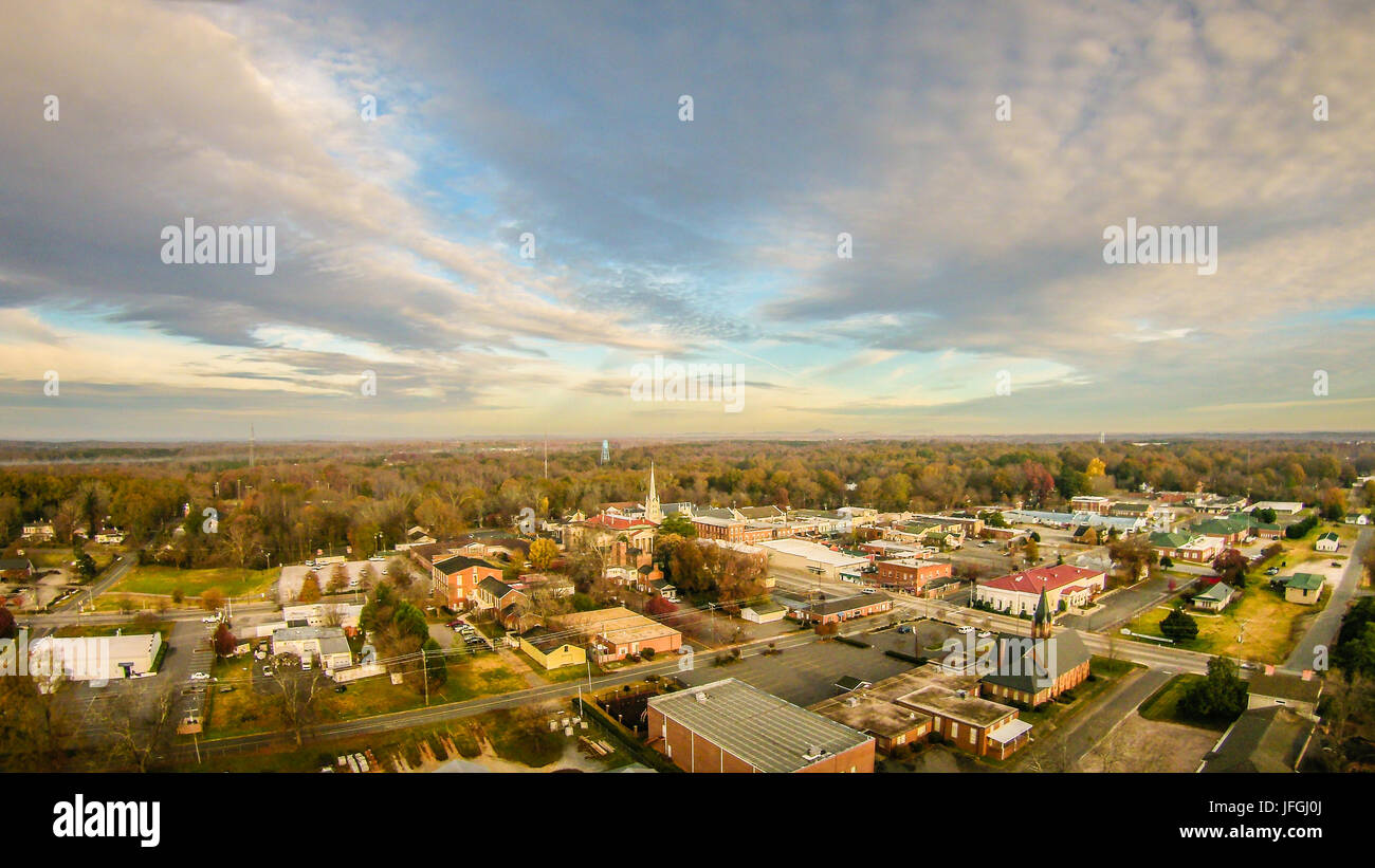 Veduta aerea white rose city york soth carolina Foto Stock