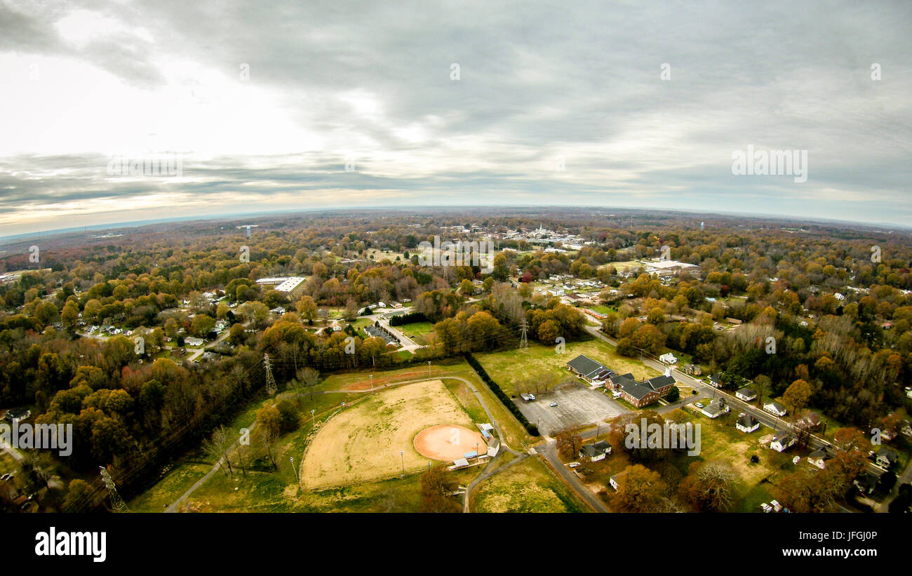 Veduta aerea white rose city york soth carolina Foto Stock