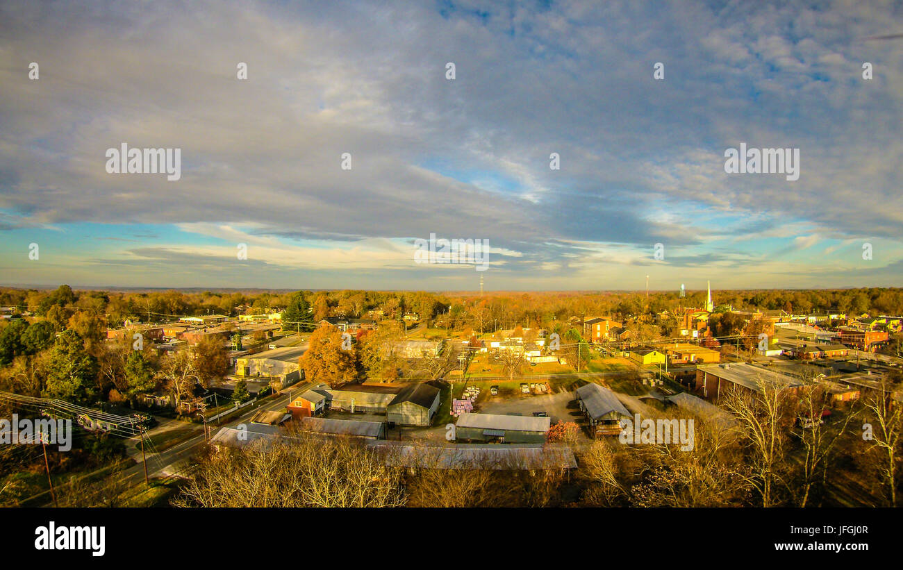 Veduta aerea white rose city york soth carolina Foto Stock