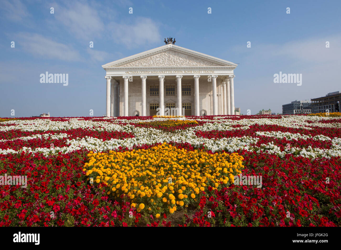 Il Kazakistan, Astana Kazakistan, Astana City, Nuova città amministrativa, Teatro dell'Opera Foto Stock