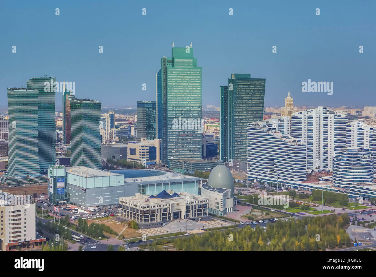 Il Kazakistan, Astana City, Nuova città amministrativa,Archivio nazionale, Foto Stock