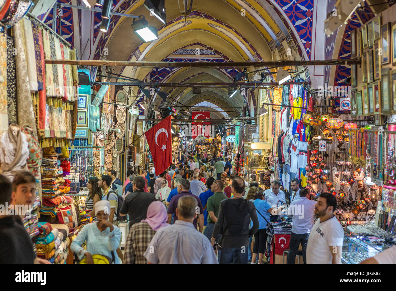 Turchia, Istanbul City, il Grand Bazar, interno Foto Stock