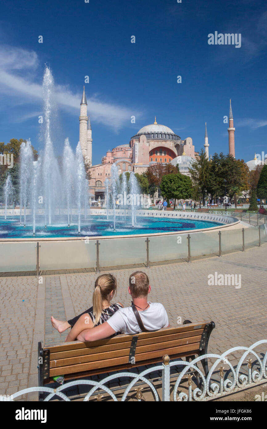 Turchia, Istanbul City, Hagia Sophia chiesa-museo Foto Stock