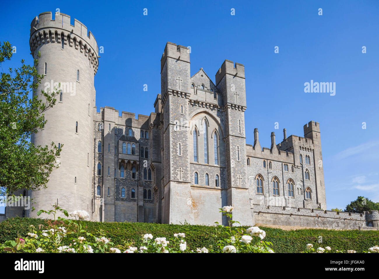 Inghilterra, West Sussex, Arundel, Castello di Arundel Foto Stock