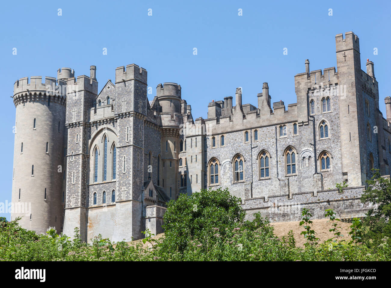 Inghilterra, West Sussex, Arundel, Castello di Arundel Foto Stock