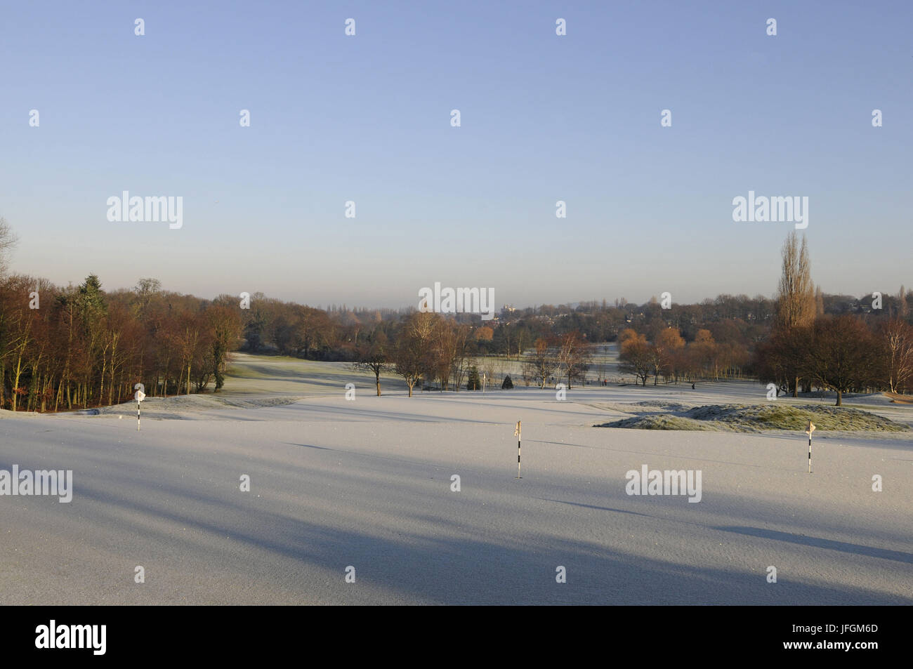 Drammatica vista sul West corso di Sundridge Park Golf Club Foto Stock