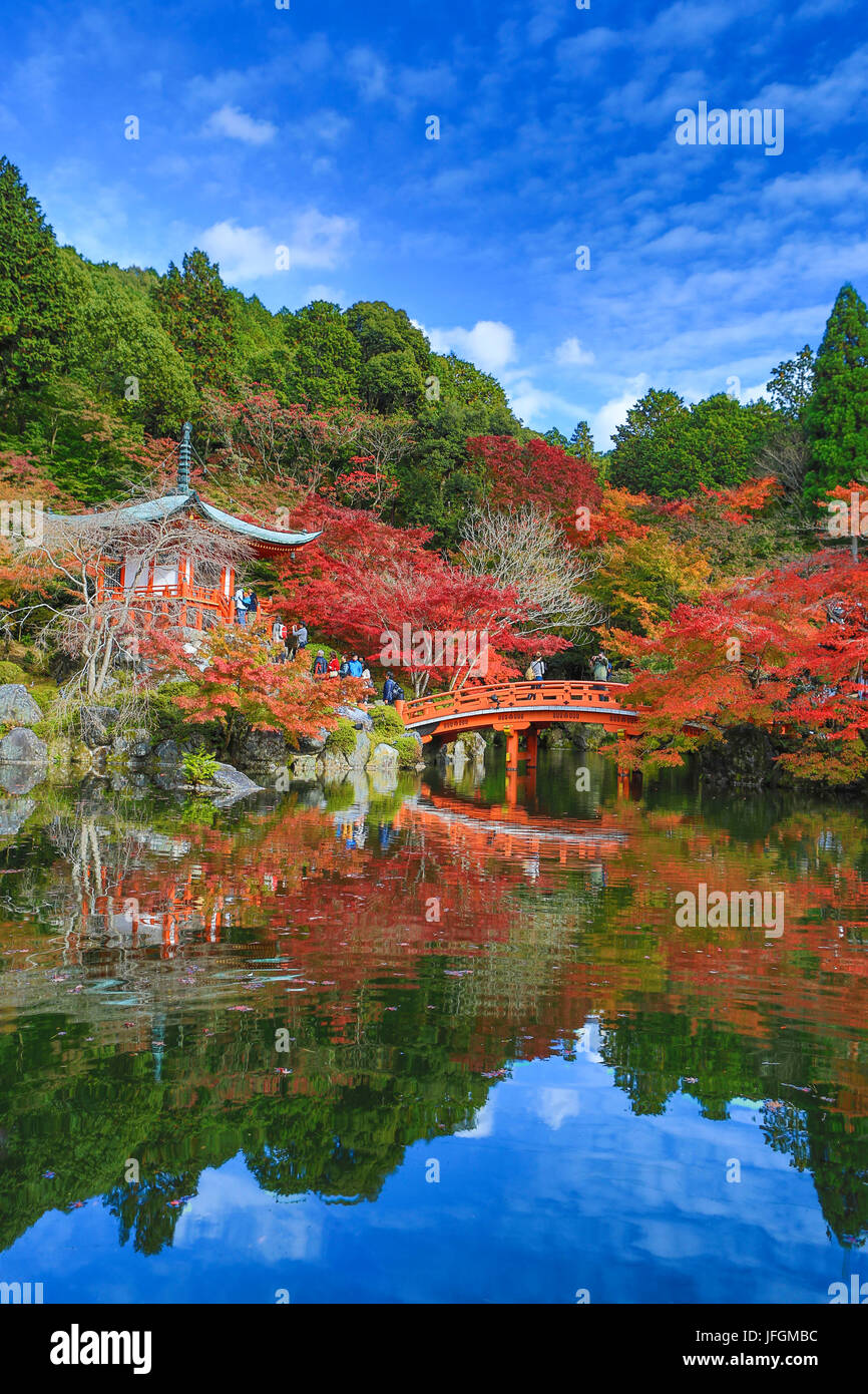 Giappone, Kansai, Kyoto City, Daigo-ji, il giardino Foto Stock