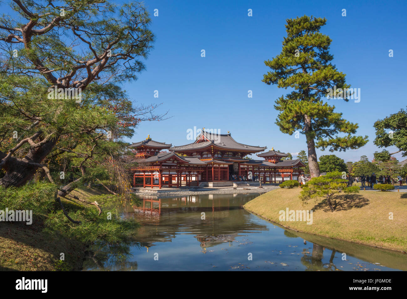 Giappone, Uji City, Uji Byodo-in tempio, Patrimonio Mondiale dell'UNESCO, Foto Stock