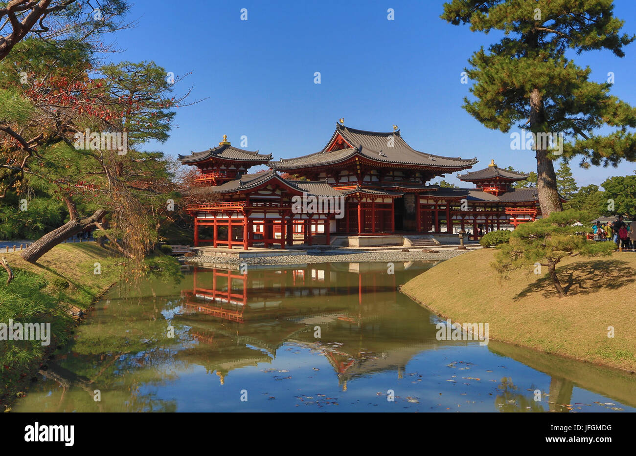Giappone, Uji City, Uji Byodo-in tempio, Patrimonio Mondiale dell'UNESCO, Foto Stock