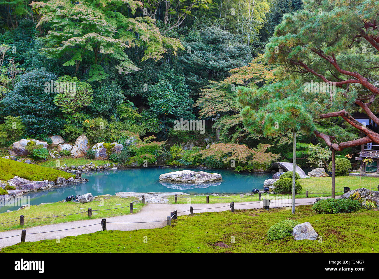 Giappone, Kyoto City, Shoren nel tempio, il giardino Foto Stock