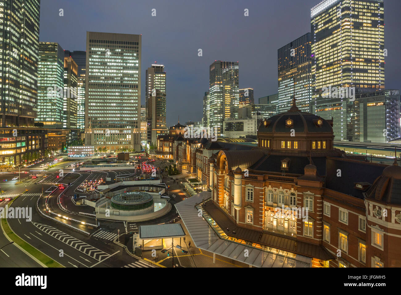 Giappone Tokyo City, Stazione di Tokyo lato ovest Foto Stock