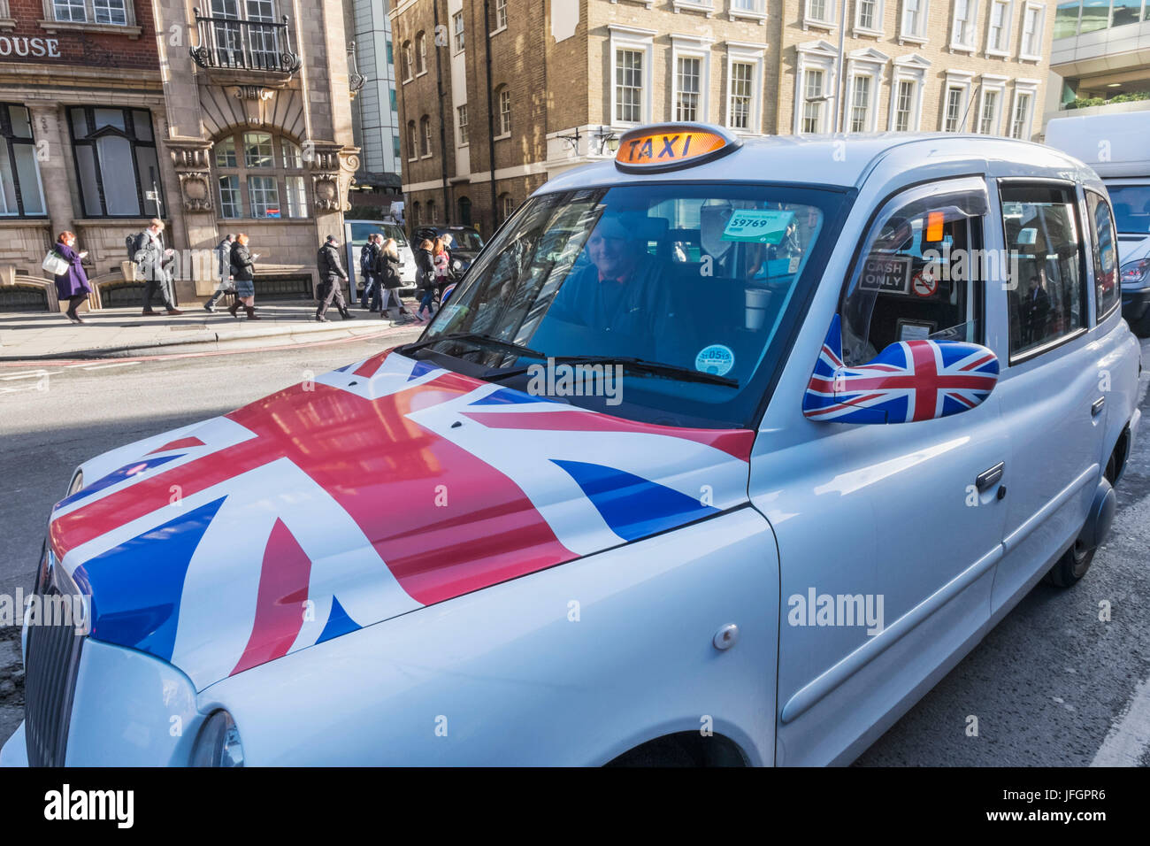 Inghilterra, London, London Taxi Foto Stock