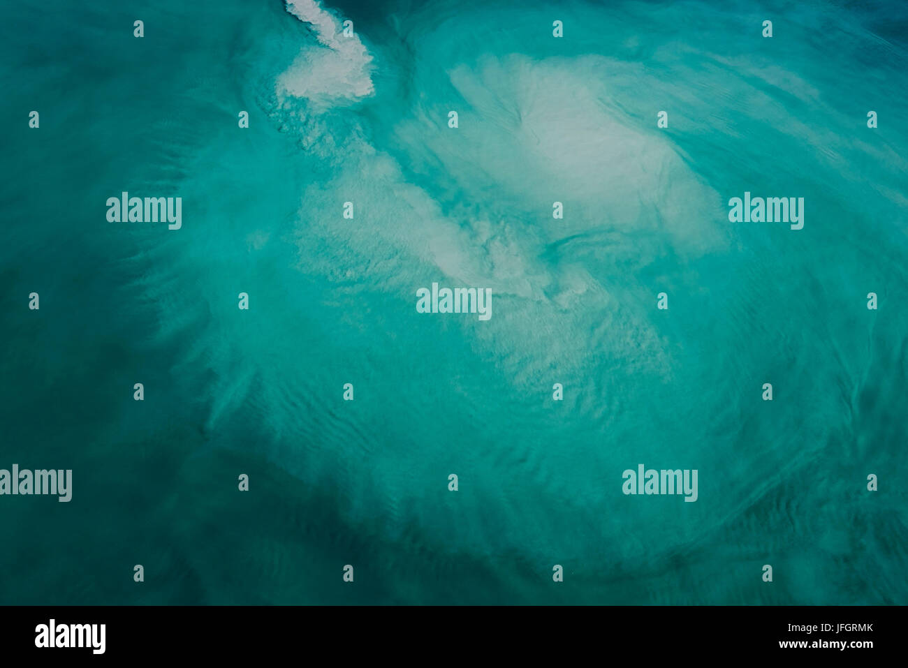 Estuario, riproduzione del colore, riprese aeree, balena lago, fiume Seez, città di balena, Sarganserland, Canton San Gallo, Svizzera Foto Stock