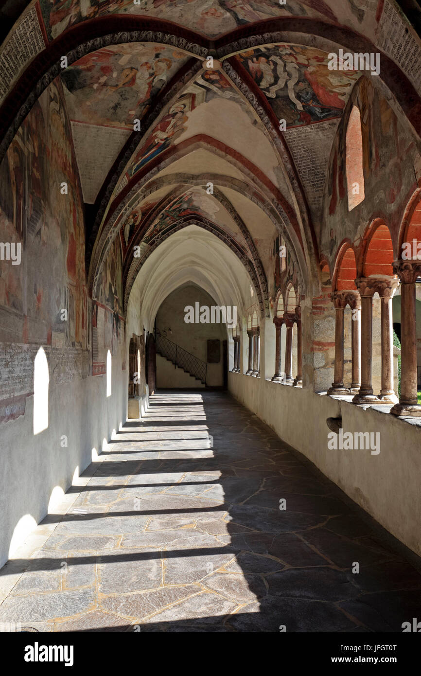 L'Italia, Regione Trentino Alto Adige, provincia di Bolzano, Valle Isarco, Bressanone, chiostro del Duomo, Cattedrale Foto Stock