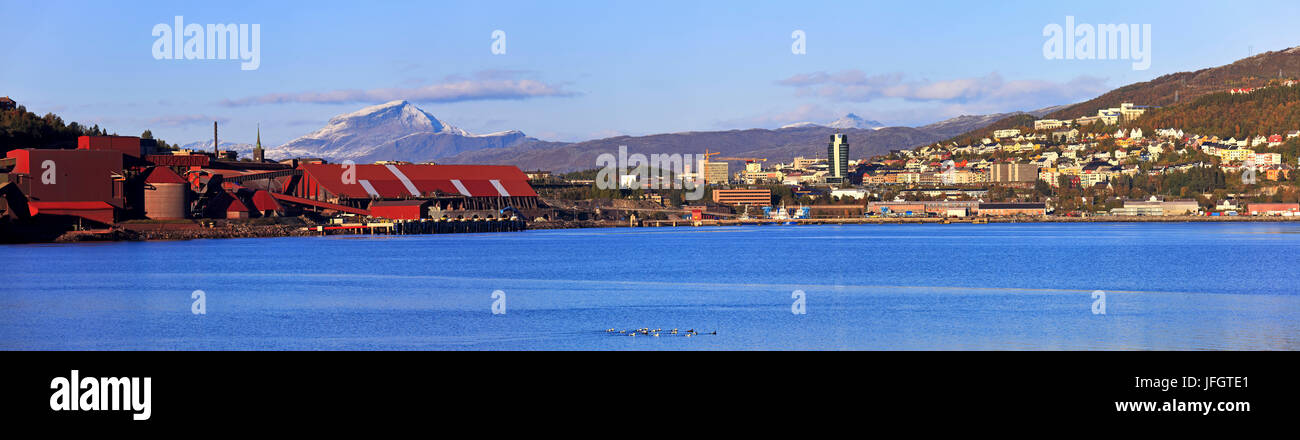 L'Europa, Norvegia, Nordnorwegen, provincia nord del paese, vista da Narvik Foto Stock