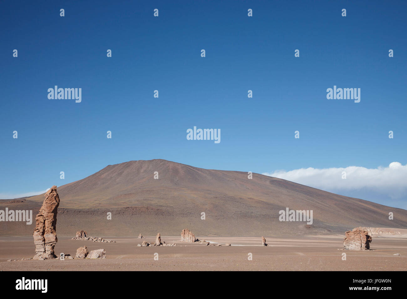 Il Cile, Monjes de Pakana, formazioni rocciose Foto Stock