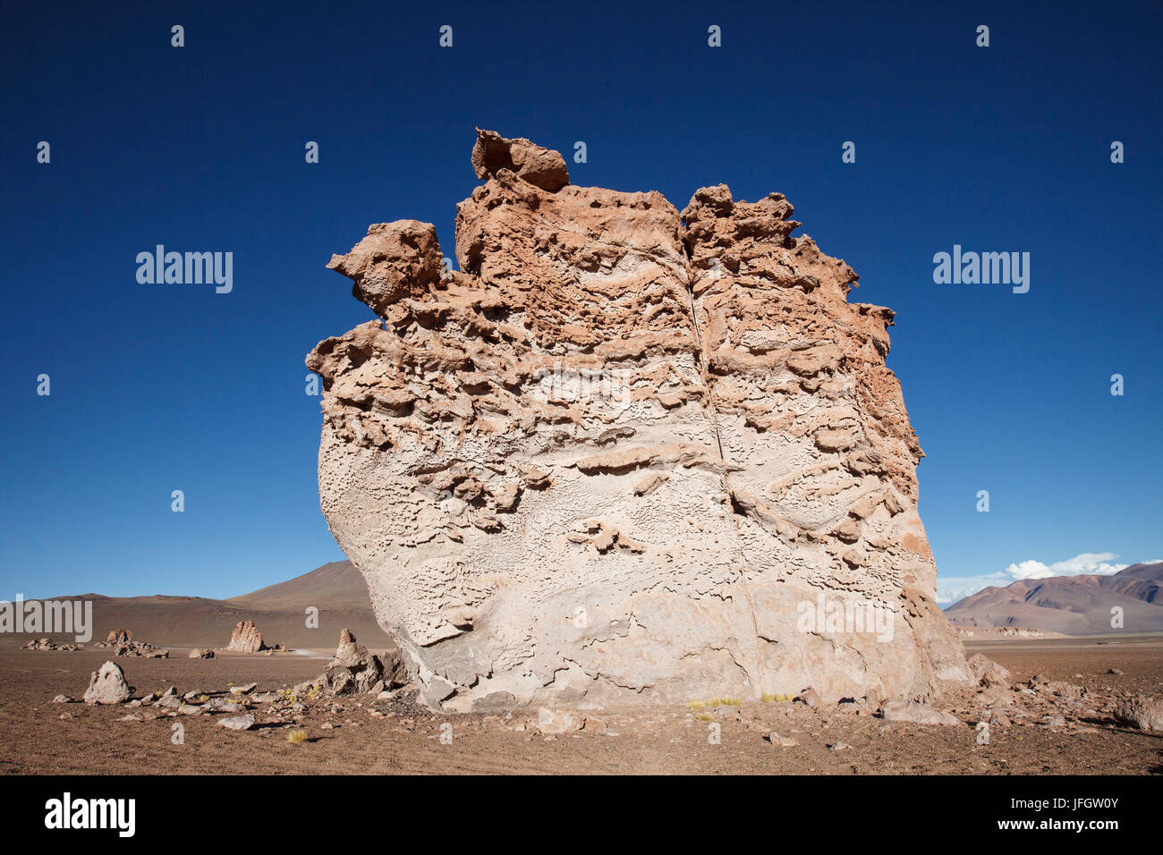 Il Cile, Monjes de Pakana, formazione di roccia Foto Stock