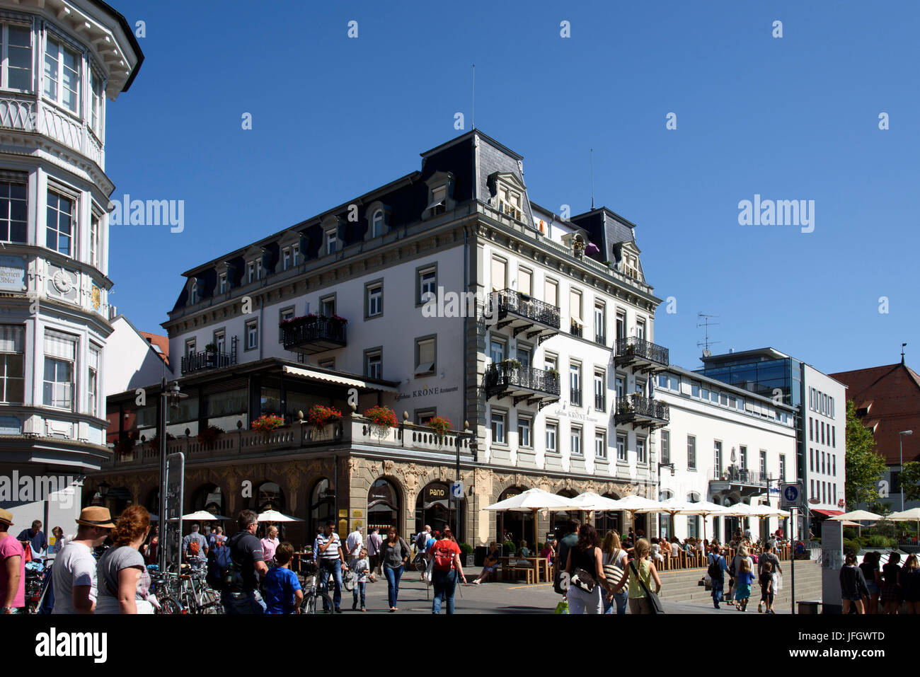 Sito di mercato, di Costanza, il lago di Costanza, Baden-Württemberg, Germania Foto Stock