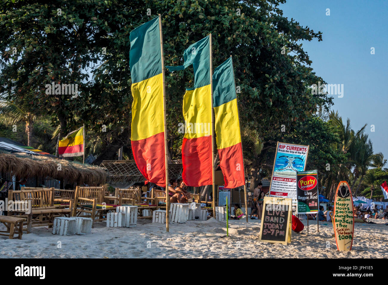 Contanti sulla spiaggia, la spiaggia di Chaweng, isola di Ko Samui, Thailandia, Asia Foto Stock
