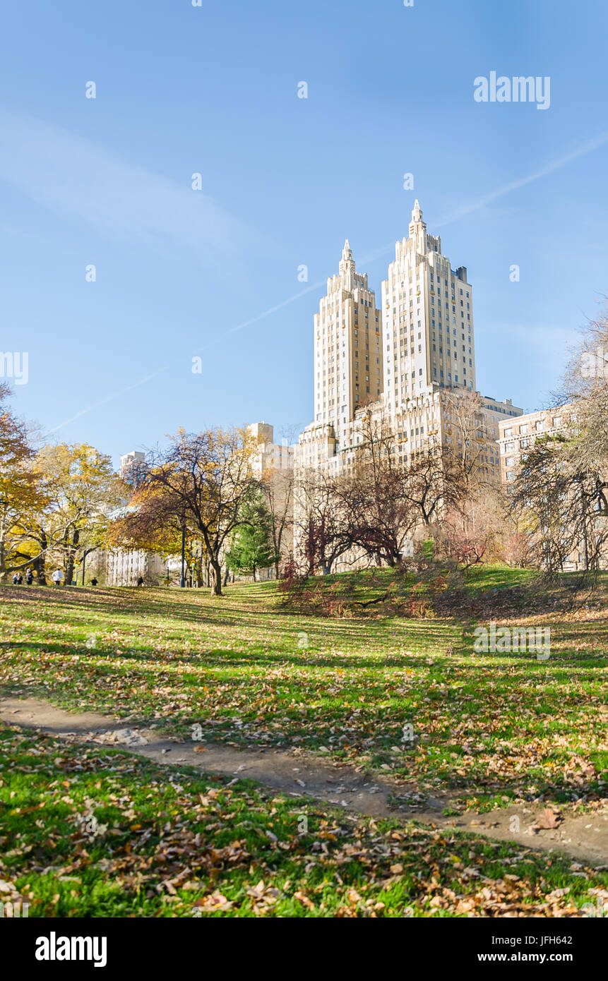 Sport presso il Central Park di New York Foto Stock