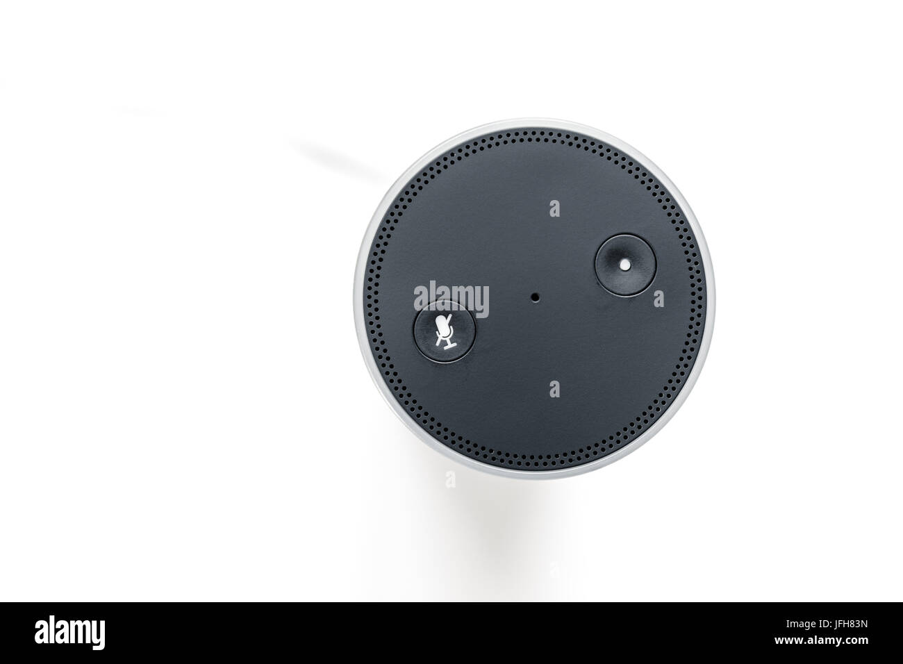 Casa Intelligente dispositivo con Assistente vocale Foto Stock