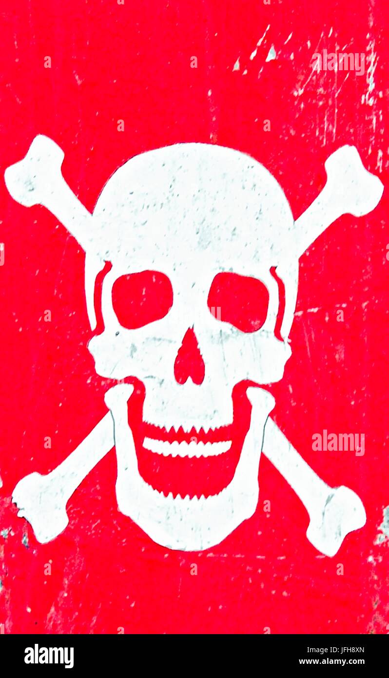 Il cranio utilizzato Foto Stock