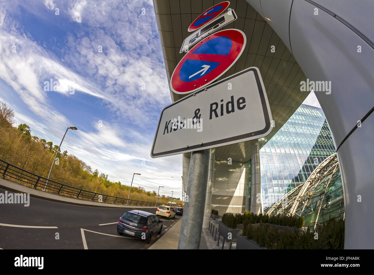 Kiss e ride Foto Stock