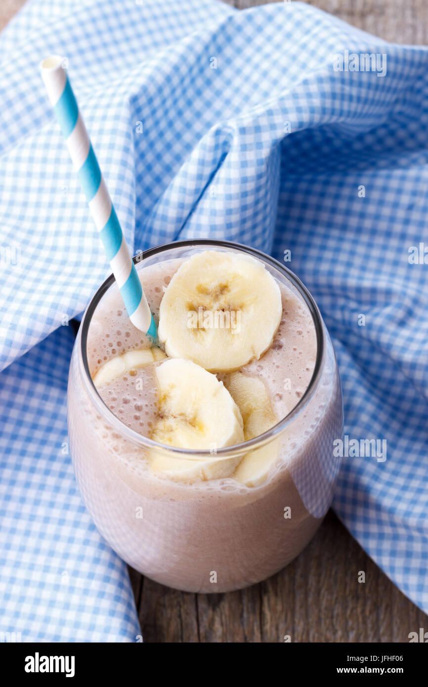 Banana milk shake Foto Stock