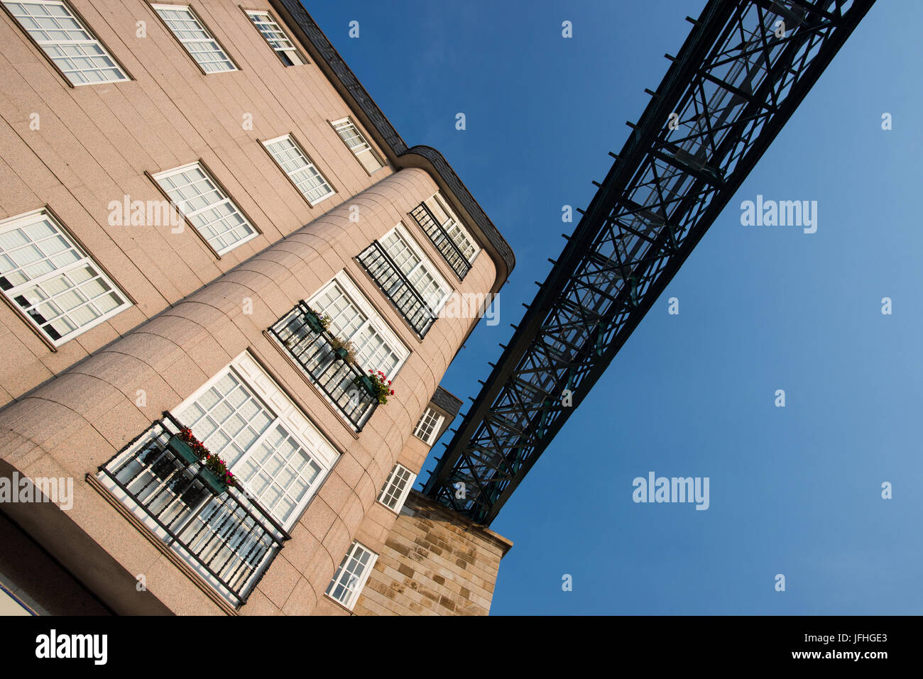 Viadotti ferroviari in Redondela Foto Stock