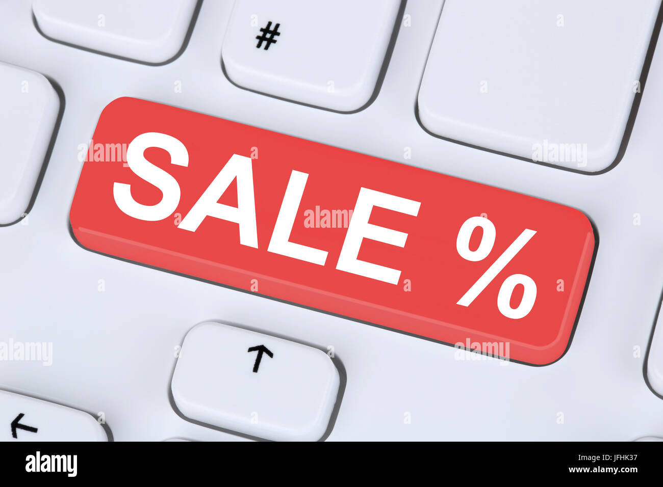 Vendita Ausverkauf Shopping Online E-Commerce einkaufen im Internet Foto Stock