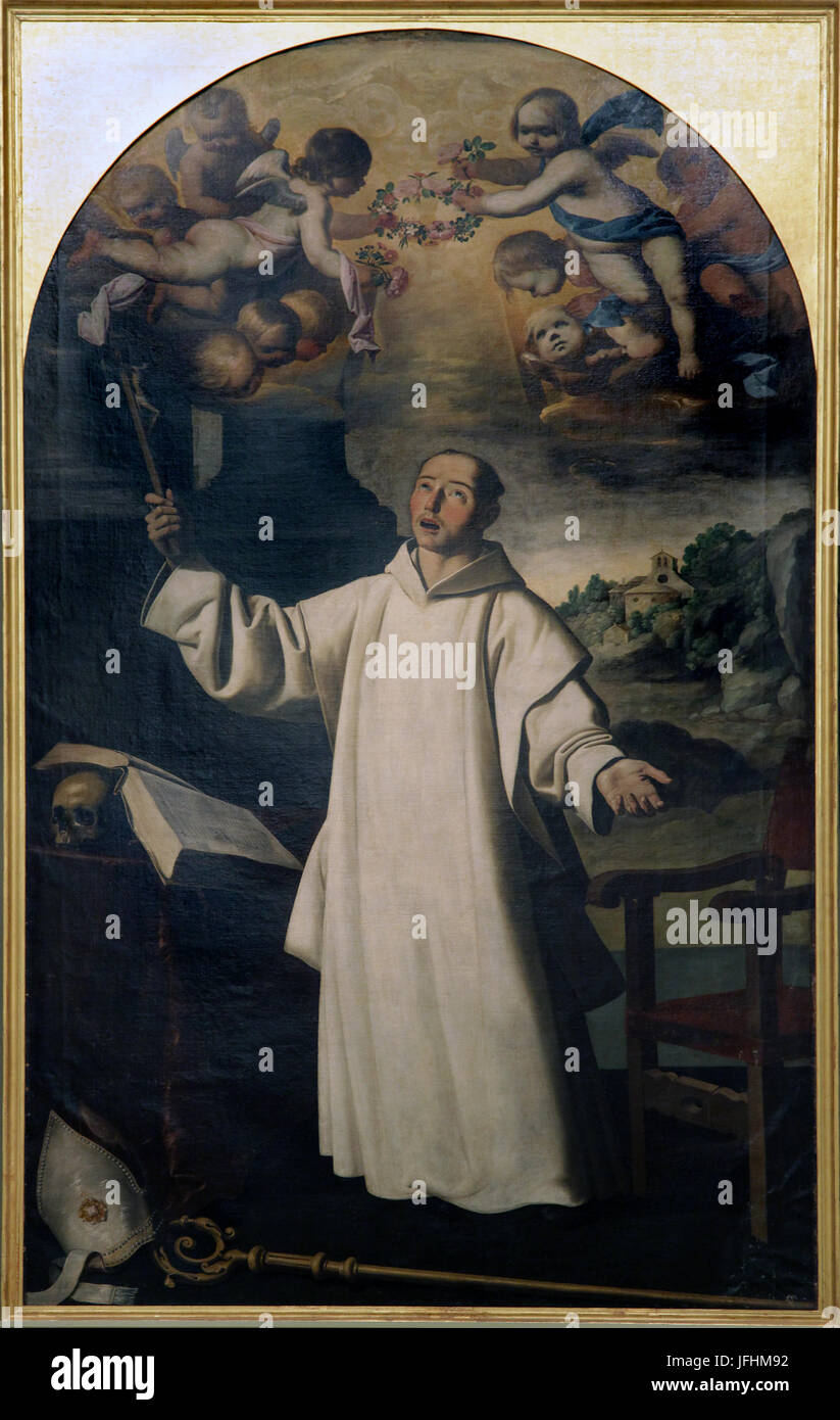 Apoteosi di st.bruno san Bruno di Francisco de Zurbaran 1598-1664 Foto Stock